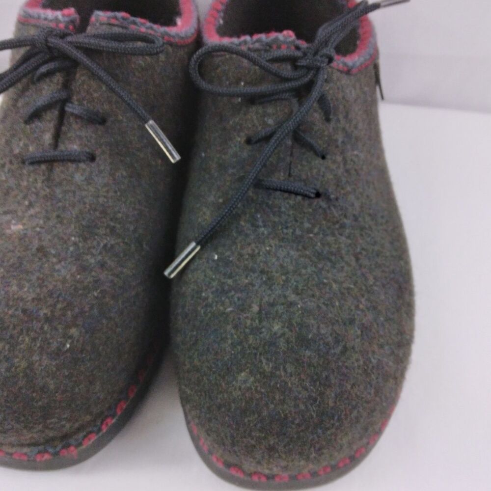 Wild n Wooly by Stegmann Shoes Gray Pure New Wool Germany Women's Size US 7 - Picture 6 of 15